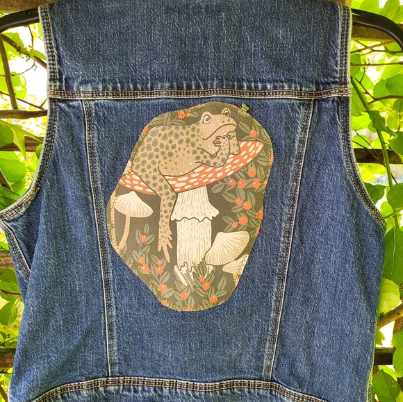 Upcycled Denim Vest - Picture 6 of 9